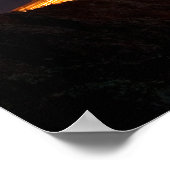 Abend auf der Golden Gate Bridge Poster (Ecke)