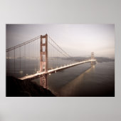 Abend auf der Golden Gate Bridge Poster (Vorne)
