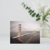 Abend auf der Postkarte der Golden Gate Bridge (Stehend Vorderseite)