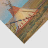 Abend auf der Reservierung für Blackfeet durch Dix Seidenpapier (Ausschnitt)