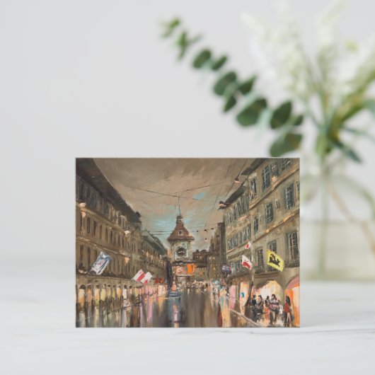 Abend auf Kramgasse Postkarte (Stehend Vorderseite)