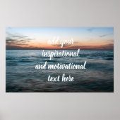 Abend auf See Poster (Vorne)