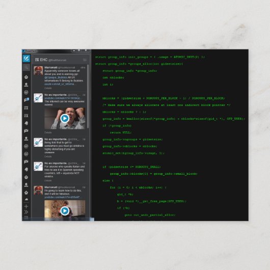 Abend auf Zuhause mit der EHC-Postkarte Postkarte (Vorderseite)
