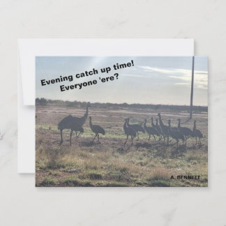 Abend-Aufholzeit Postkarte