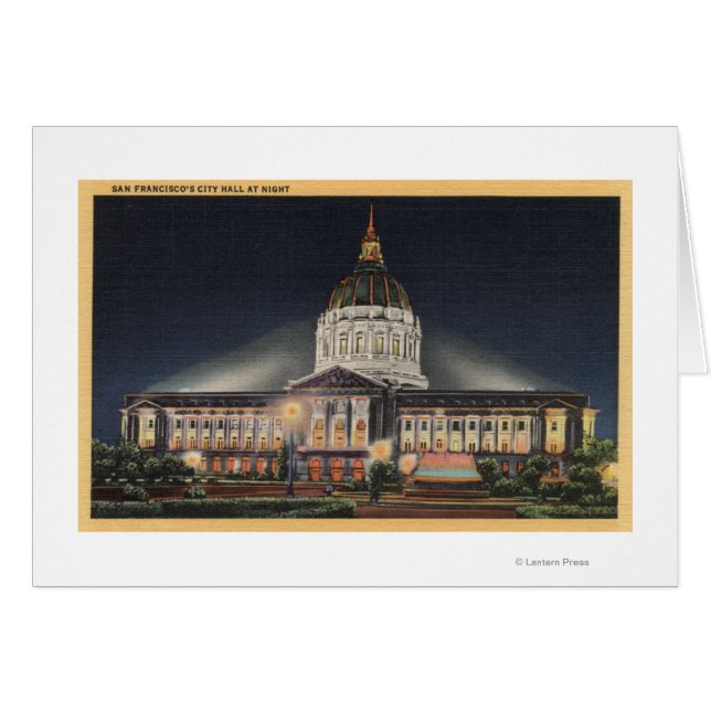 Abend Aussicht auf das Rathaus (Vorderseite (Horizontal))