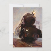 Abend Bahn Party Einladung Meilenstein Geburtstag (Vorderseite)