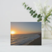 Abend Beach Postkarte (Stehend Vorderseite)