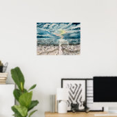Abend Beach Sunset Art Printing Poster (Heimbüro)