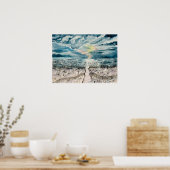 Abend Beach Sunset Art Printing Poster (Küche)