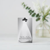 Abend bekleidet Hochzeits-Kleiderbrautgeschäft Visitenkarte (Stehend Vorderseite)