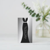 Abend bekleidet Hochzeits-Kleiderbrautgeschäft Visitenkarte (Stehend Vorderseite)