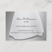 Abend bekleidet Hochzeits-Kleiderbrautgeschäft Visitenkarte (Rückseite)
