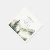 Abend Bergsee-Zauber im Val Piora Serviette (Ecke)