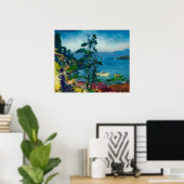 Abend Blue von George Bellows (1916) Poster (Heimbüro)