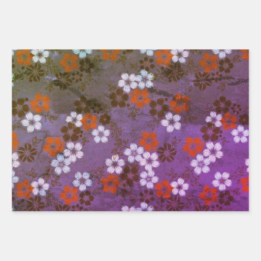 Abend blüht geschenkpapier set (Vorderseite 2)