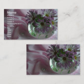 Abend-Blume Visitenkarte (Vorne/Hinten)