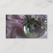 Abend-Blume Visitenkarte (Rückseite)
