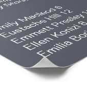 Abend Boho Alphabetische Hochzeitssattelkarte Poster (Ecke)