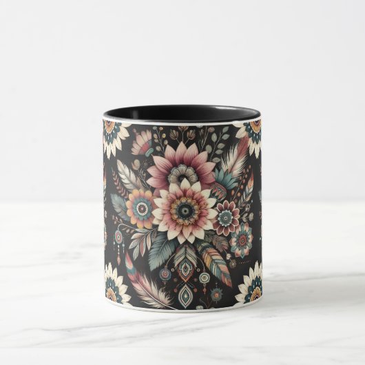 Abend Boho Blooms Tasse (Zentrum)
