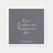 Abend Boho Liebe Lachen und glücklich immer nach Serviette (Vorderseite)