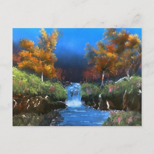 Abend Brook Postkarte (Vorderseite)