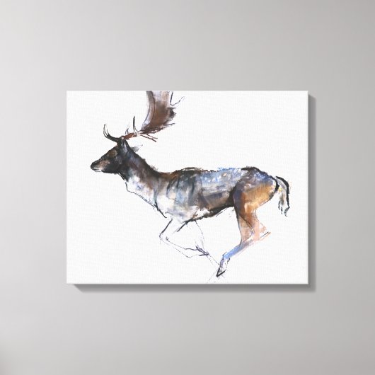 Abend Buck Leinwanddruck (Vorderseite)