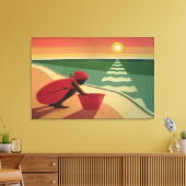 Abend Calm 2003 Leinwanddruck (Insitu (Wohnzimmer))
