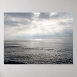 Abend Calm Seascape Foto Cornwall Poster