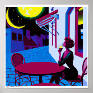 Abend Celebration Weinprobe in Bari, Italien Poster