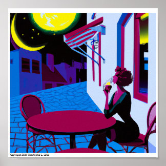 Abend Celebration Weinprobe in Bari, Italien Poster
