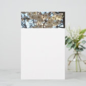 Abend Cherry Blüten I Spring Floral Briefpapier (Stehend Vorderseite)