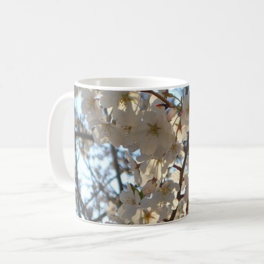 Abend Cherry Blüten I Spring Floral Kaffeetasse (Vorderseite Links)