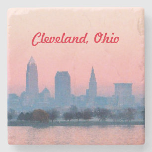 Abend Cleveland Steinuntersetzer