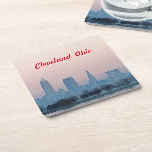 Abend Cleveland Untersetzer (angewinkelt)