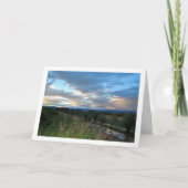 Abend Country Sky Landschaft Karte (Vorderseite)