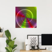 Abend Dawn Psychedelic Hypnotic Swirl Poster (Heimbüro)