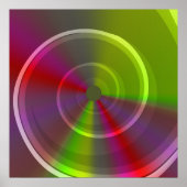 Abend Dawn Psychedelic Hypnotic Swirl Poster (Vorne)