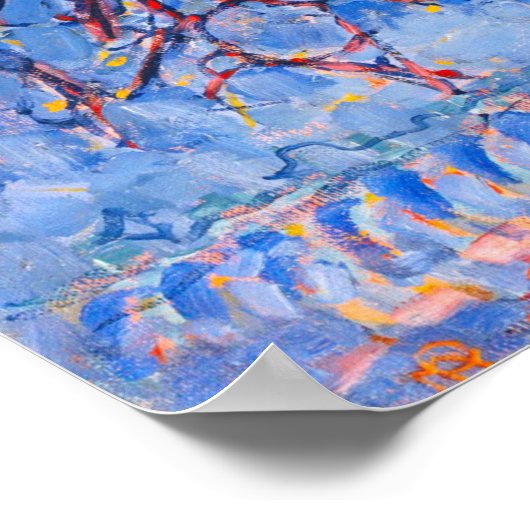 Abend, der Rote Baum Poster (Ecke)