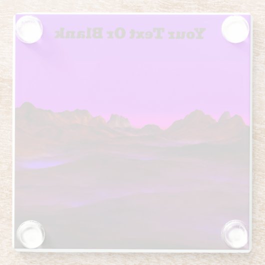 Abend der ruhigen Wüste Glasuntersetzer (Rückseite)