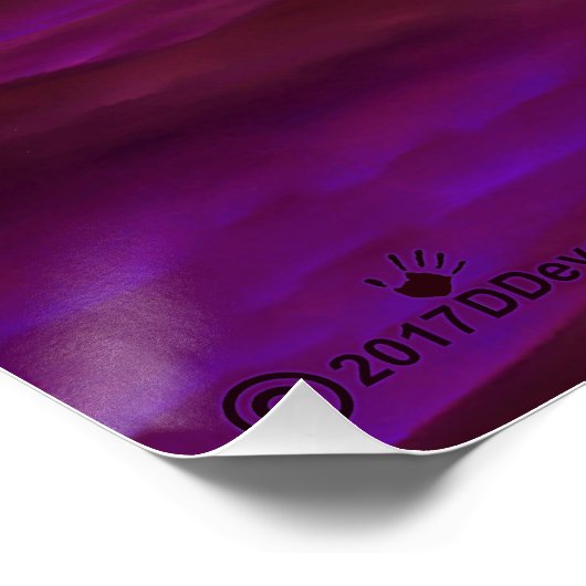 Abend der ruhigen Wüste Poster (Ecke)