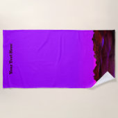 Abend der ruhigen Wüste Strandtuch (Vorderseite)