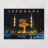 Abend. Die Sultan Ahmed Moschee. Postkarte (Vorderseite)