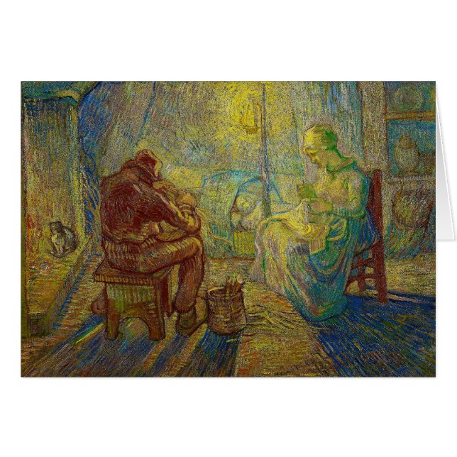 Abend - die Uhr durch Vincent van Gogh (Vorderseite (Horizontal))