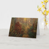 Abend - Die Uhr von Vincent van Gogh Karte (Gelbe Blume)