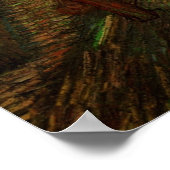 Abend - Die Uhr von Vincent van Gogh Poster (Ecke)