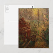 Abend - Die Uhr von Vincent van Gogh Postkarte (Vorne/Hinten)