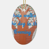 "Abend Dog Walk Dread" - Ich hasse es, den Hund zu Keramikornament (Links)