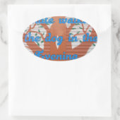 "Abend Dog Walk Dread" - Ich hasse es, den Hund zu Ovaler Aufkleber (Tasche)