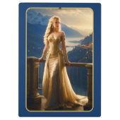 Abend Dress Fashion Designer Klemmbrett (Rückseite)