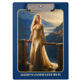 Abend Dress Fashion Designer Klemmbrett (Vorderseite)